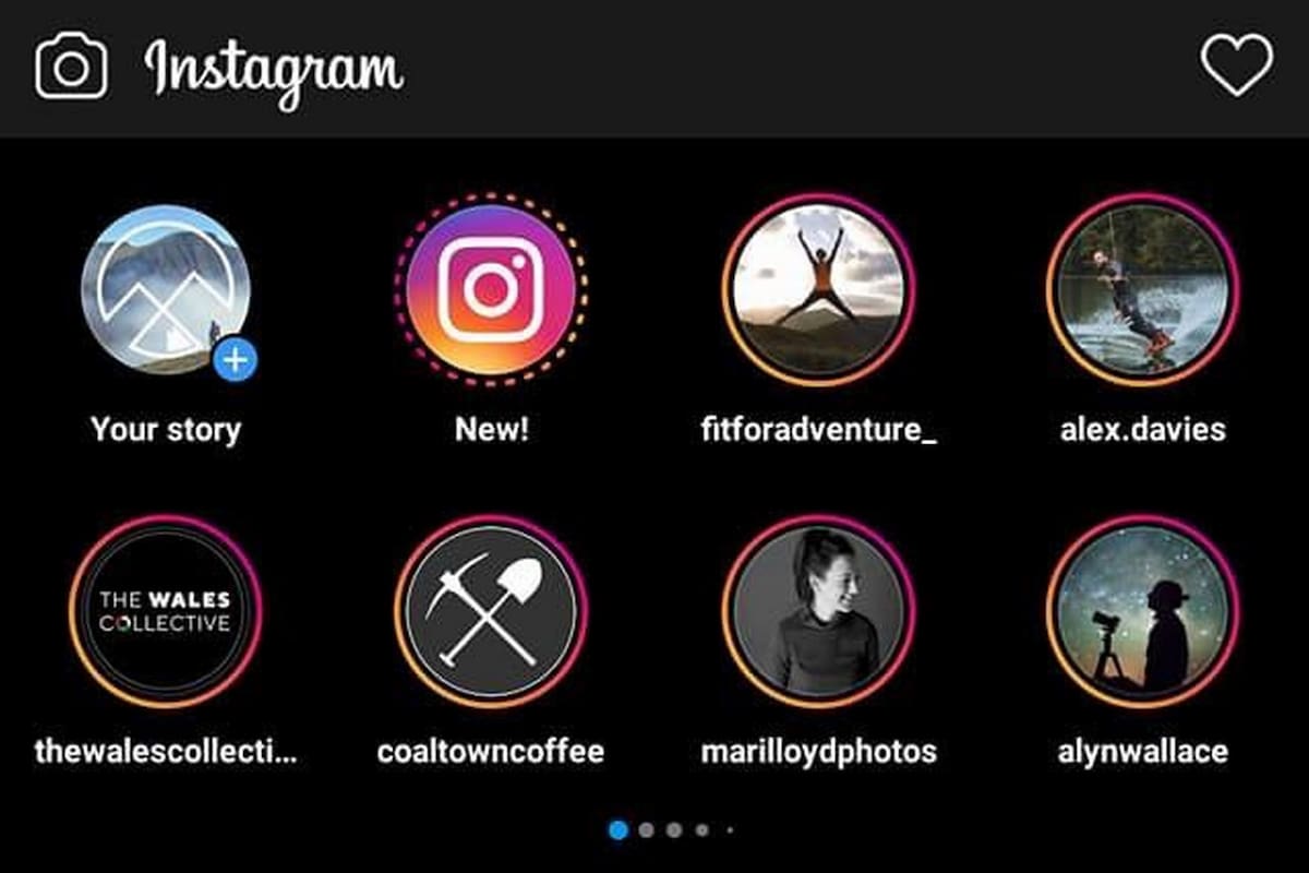 Instagram comenzó a testear en algunas cuentas la vista con una doble fila de Stories para darle más lugar a este tipo de publicaciones