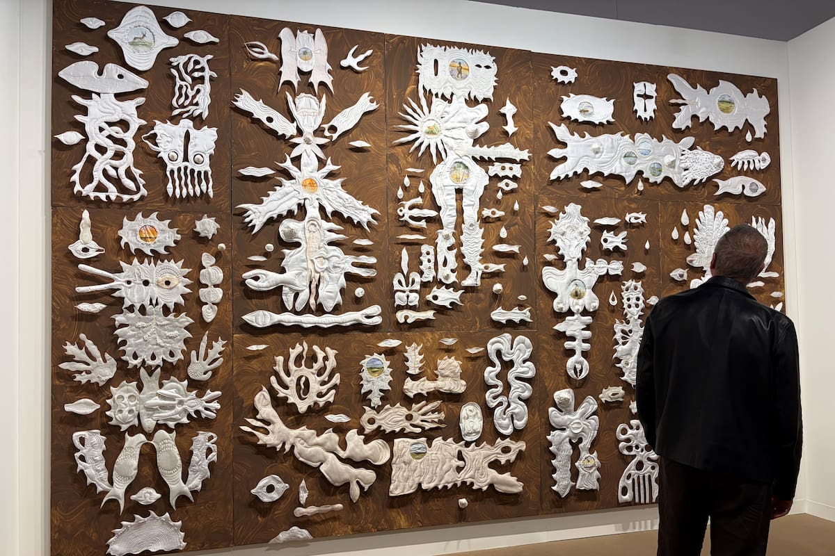 Instalación exhibida por Pasto del rosarino Manuel Brandazza, que realizó una residencia en El Espacio 23 y vendió varias obras