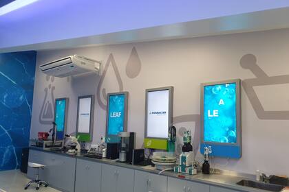 Instalaciones del laboratorio de la empresa en Pergamino