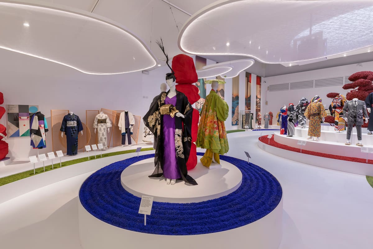 Installation shot of Kimono Kyoto V&A2