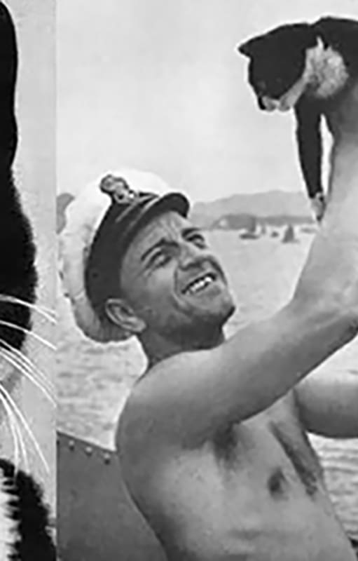"Insumergible Sam" se llama así porque se pasó la Segunda Guerra Mundial arriba de barcos que sumergieron y siempre salió vivo
