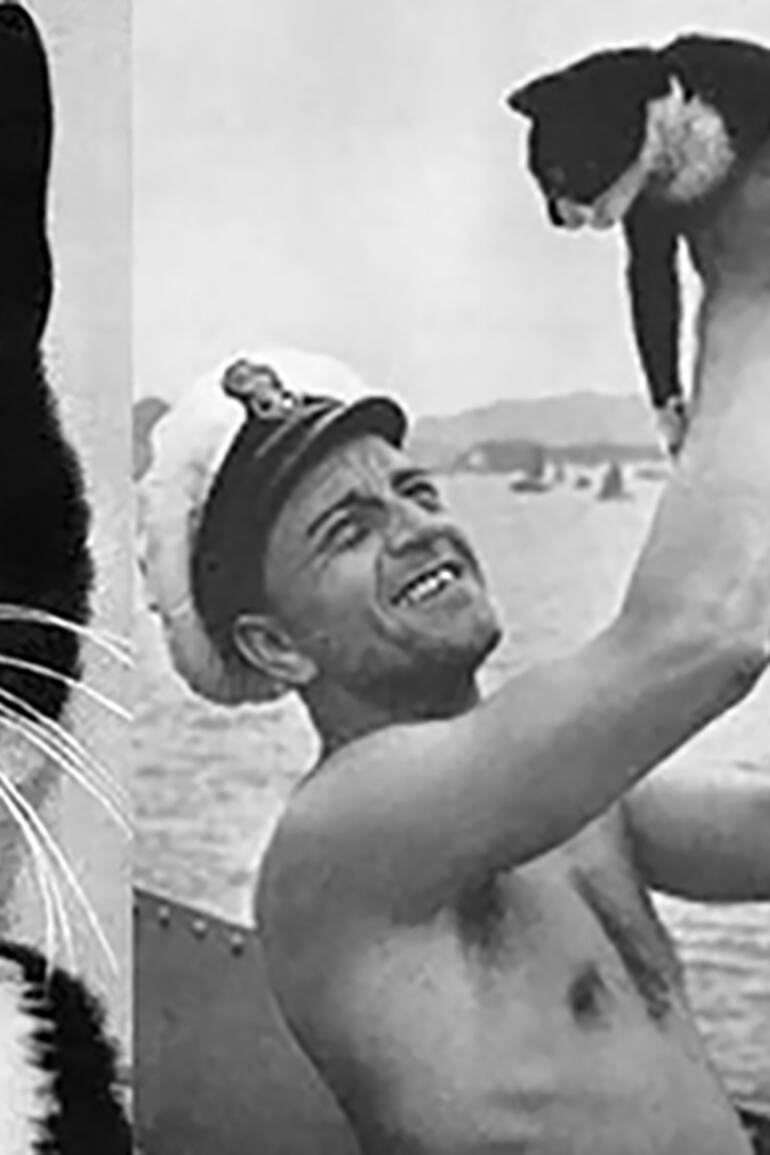 "Insumergible Sam" se llama así porque se pasó la Segunda Guerra Mundial arriba de barcos que sumergieron y siempre salió vivo