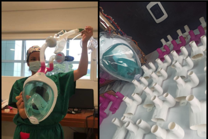 Insumos realizados por el FabLab de la universidad de Nariño (Colombia), con impresoras 3D