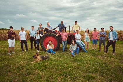 Integrantes del equipo de Auravant, que cerró una ronda de inversión por 1,6 millones de euros