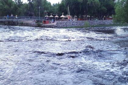 El balneario Andolucas en el departamento de San Blas totalmente inundado