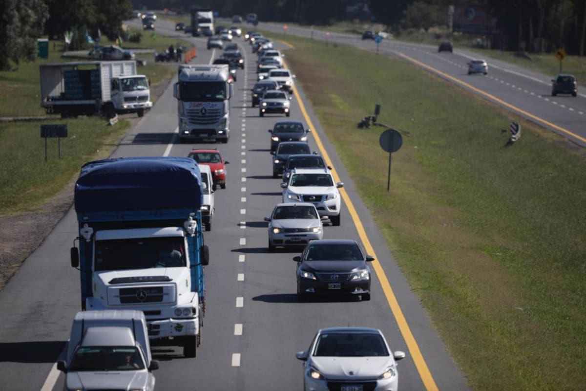 Intenso tránsito hacia la Costa Atlántica por el feriado de Carnaval