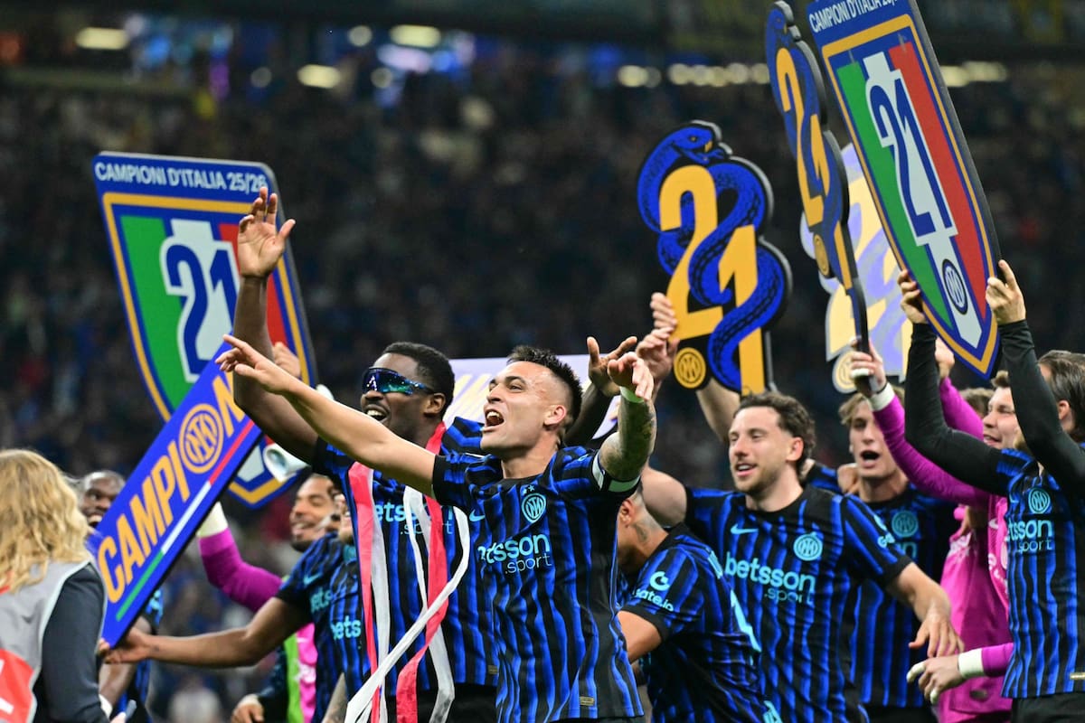 Inter es el nuevo campeón de la Serie A italiana; Lautaro Martínez estuvo en el banco y asistió a un compañero en el segundo tanto de la victoria ante Parma