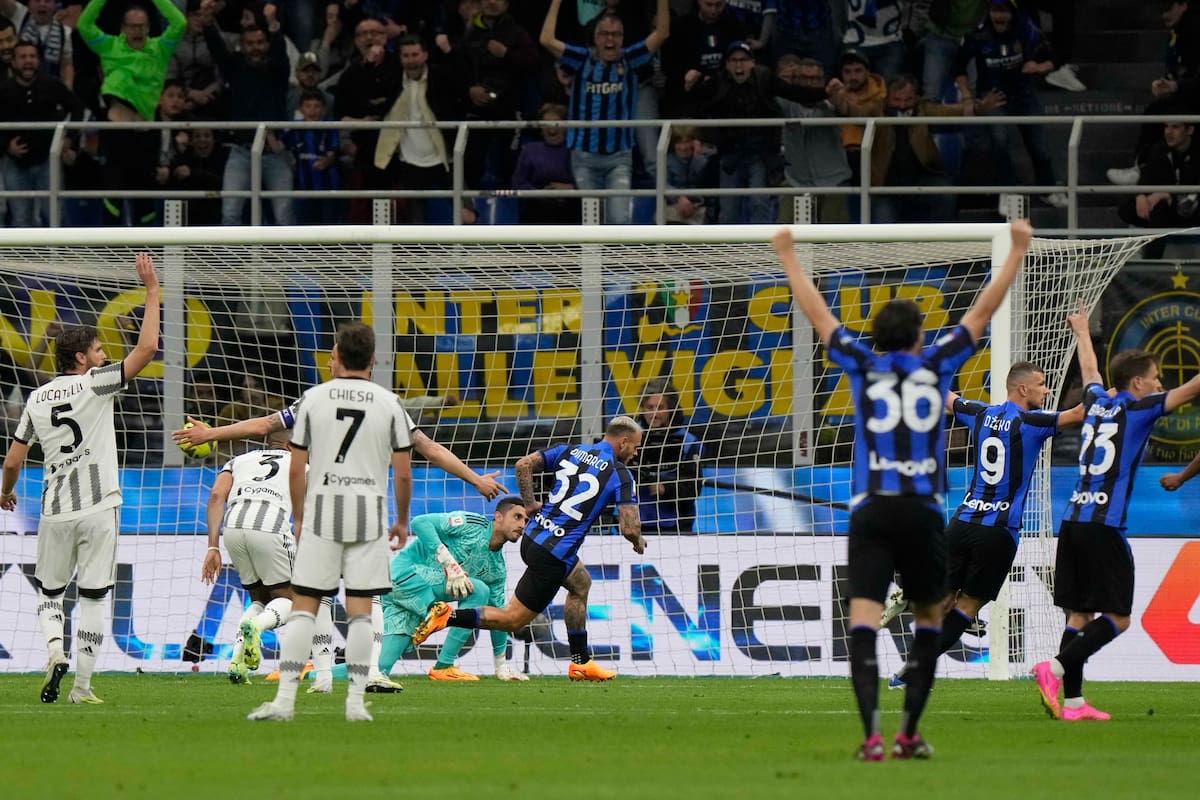 Inter le ganó a Juventus como local por 1 a 0 y es finalista de la Copa Italia