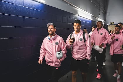 Inter Miami, con Lionel Messi a la cabeza, ya arribó al estadio