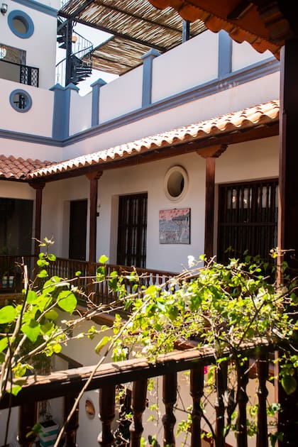 Interior colonial del Hotel Remedios la Bella