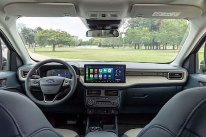 Interior de la Ford Maverick híbrida