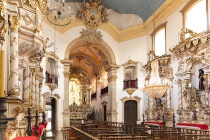 Interior de la Iglesia Nuestra Señora del Carmen.