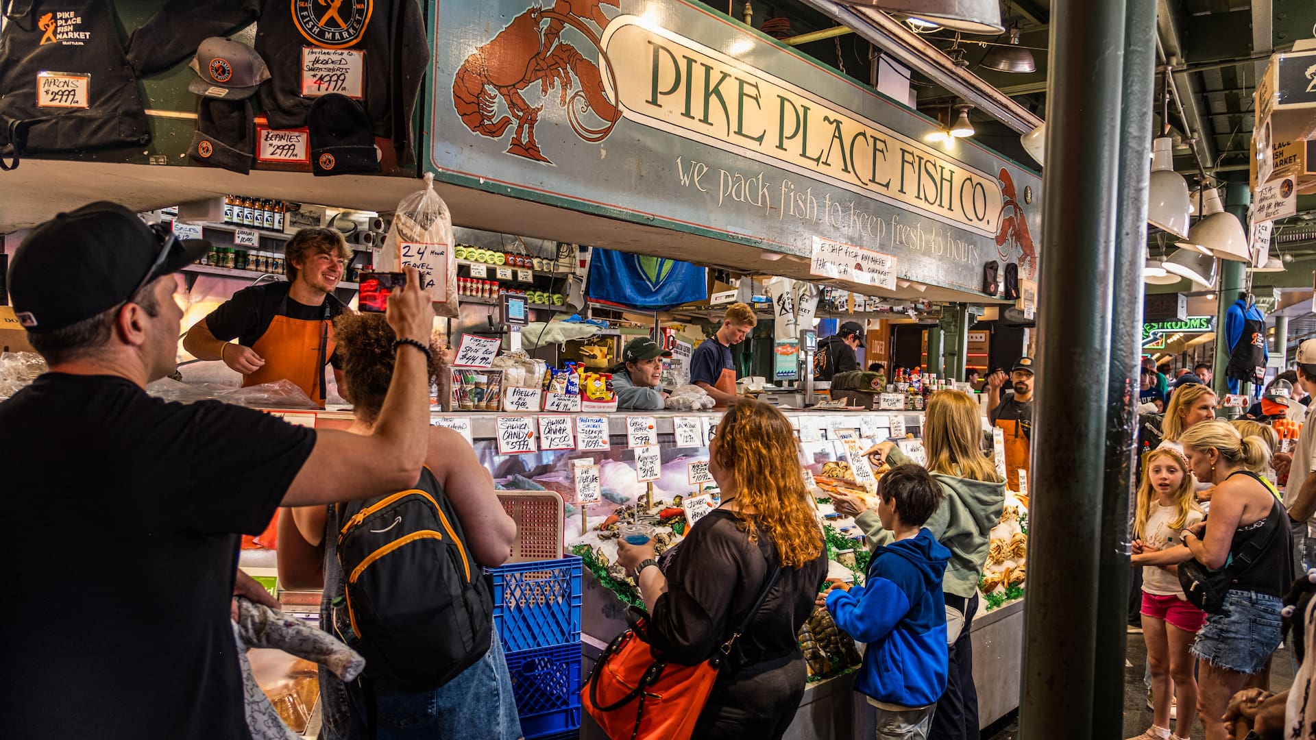 Interior de Pike Place Fish Company
