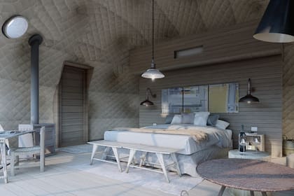 Interior de uno de los domos de Pristine Salinas Grandes, en Jujuy