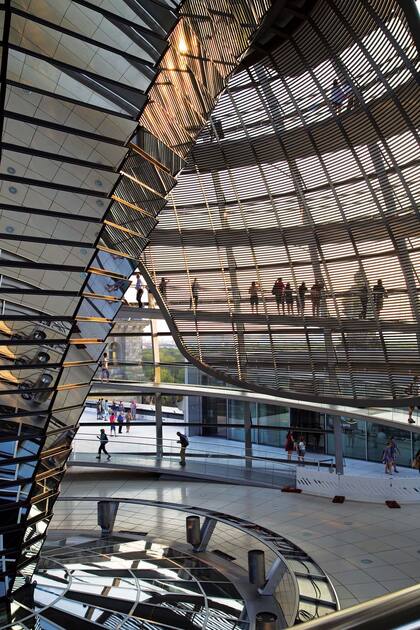 Interior del Reichstag (el parlamento alemán)