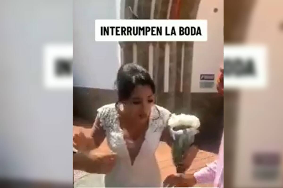 Interrumpió la boda de su exnovia y dejó al descubierto una verdad que dio un giro en el evento (Captura video)