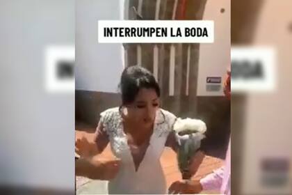Interrumpió la boda de su exnovia y dejó al descubierto una verdad que dio un giro en el evento (Captura video)