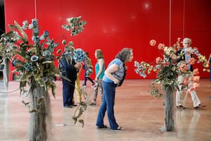 Intervención site-specific de Nicola Costantino en la Fundación Santander