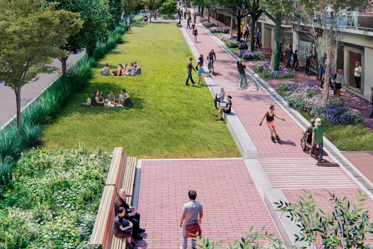 Intervenciones similares a la que se planea para Honorio Pueyrredón, pero en menor escala, se estudian para aplicar en otros barrios