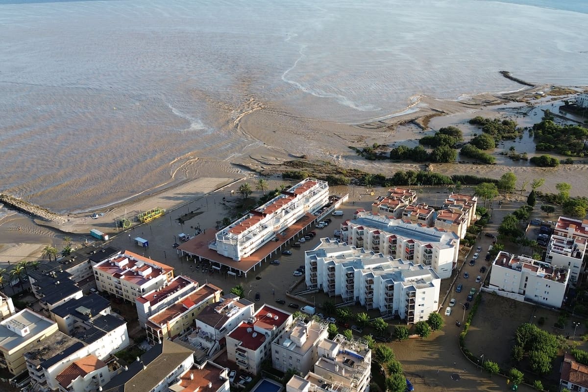 Inundación en Cubelles, Cataluña, donde hay al menos dos personas desaparecidas