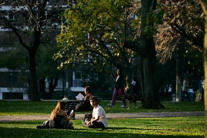 Inusuales temperaturas para el mes de junio. Parque Las Heras y alrededores