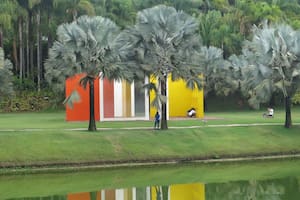 Invenção da cor, Penetrável Magic square #5, de Hélio Oiticica, parte de una serie de obras del fallecido artista brasileño.