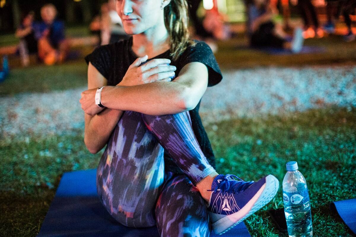 Invitada por Reebok, la propuesta consistió en un warm up, una clase de funcional y una sesión de running