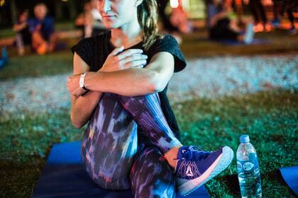 Invitada por Reebok, la propuesta consistió en un warm up, una clase de funcional y una sesión de running