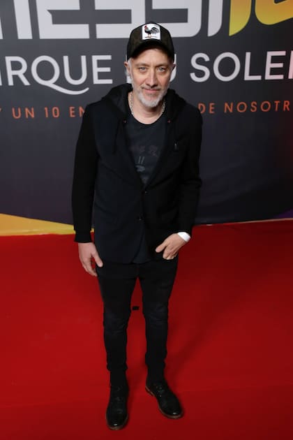 Andy Kusnetzoff, en la alfombra roja de Messi10, el espectáculo del Cirque du Soleil