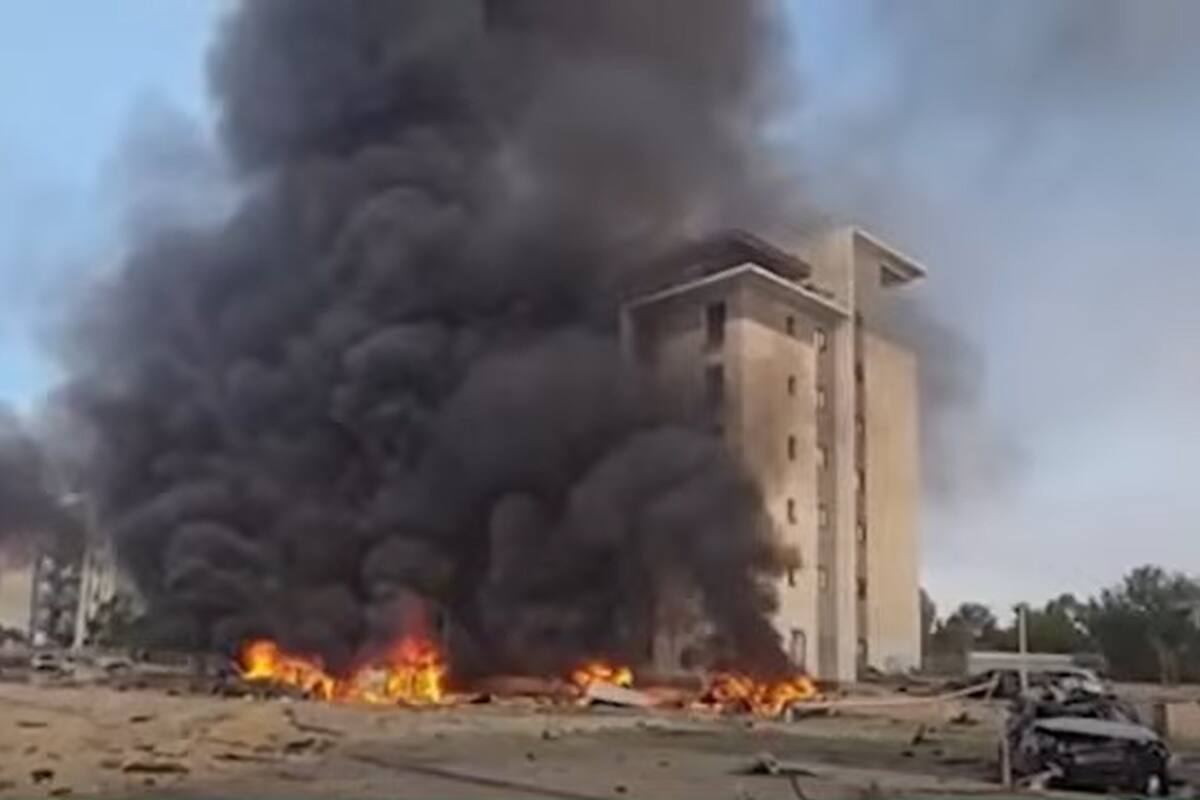 Irán atacó un edificio residencial en el sur de Israel