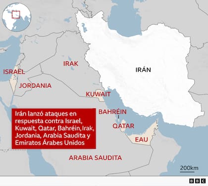 Irán lanzó ataques como respuesta contra Israel