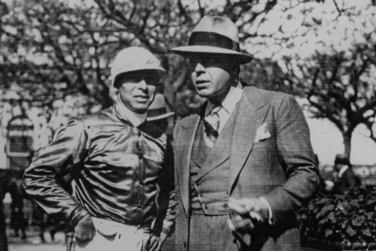 Irineo Leguisamo y Carlos Gardel