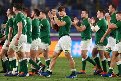 Irlanda celebra su gran triunfo ante Escocia. Candidato.