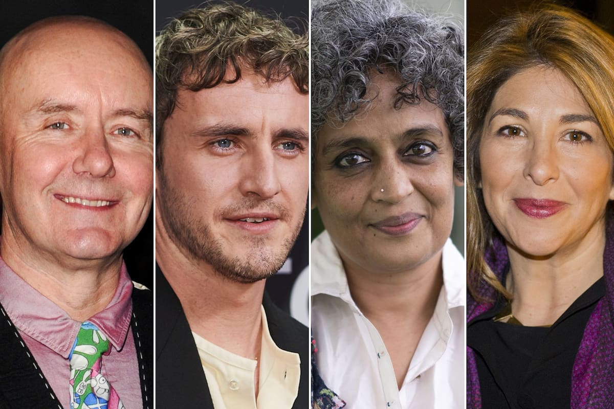 Irvine Welsh, Paul Mescal, Arundhati Roy y Naomi Klein