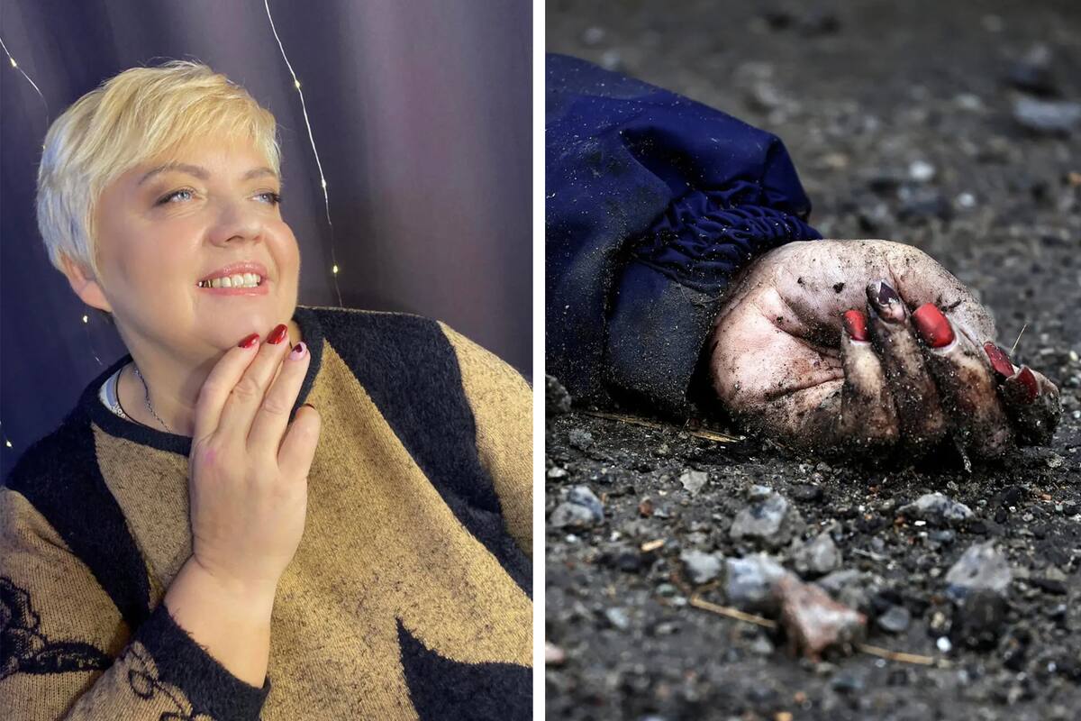 Iryna Filikina de Bucha Ucrania. Su cuerpo fue reconocido por un detalle en su dedo anular