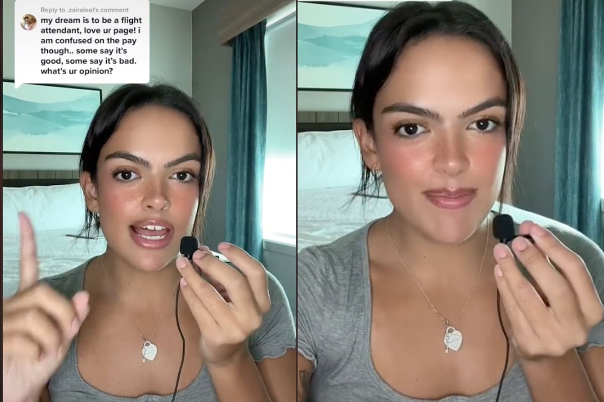 Isa es azafata en American Airlines y contestó a una de las preguntas que más le hacen sus seguidores