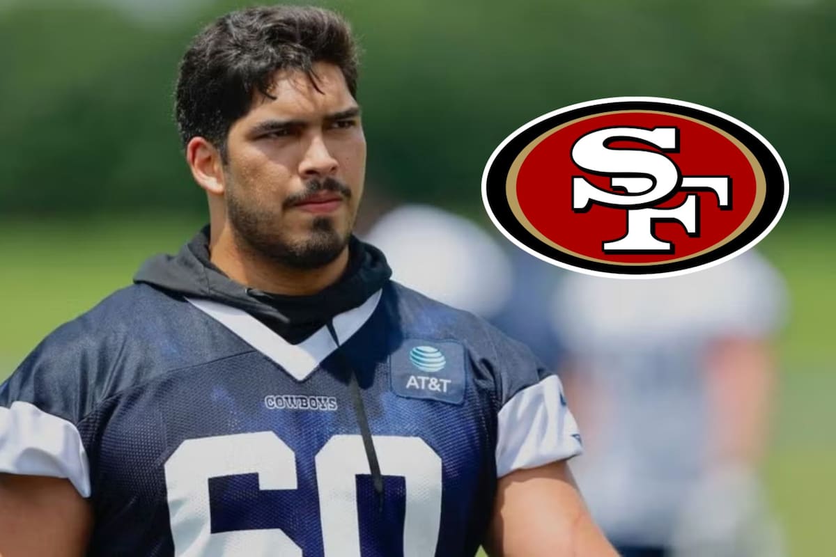 Isaac Alarcón extendió su vínculo con los San Francisco 49ers y busca ganarse un lugar en la plantilla de 53 jugadores (Archivo/Canva)