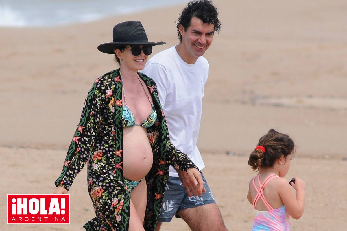 Isabel, Juan Manuel y Belita llegaron a Punta el viernes 18. Juntos, disfrutan de las playas de Manantiales.