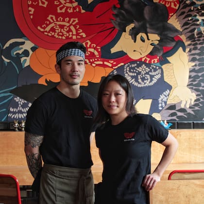 Isabel Kim y Adrián Asato