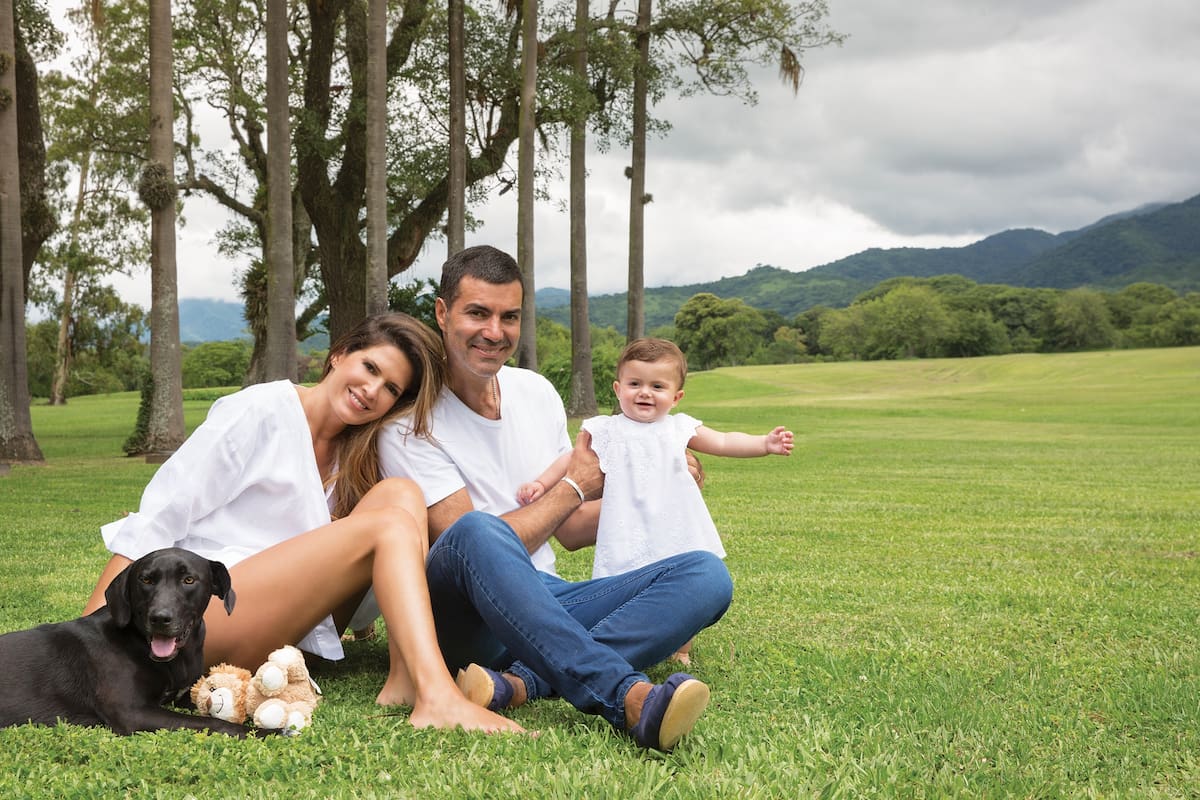 Isabel Macedo, Juan Manuel Urtubey Y su hija belita. Salta.