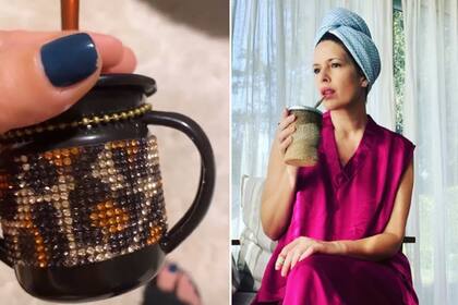 Isabel Macedo mostró en las redes su nuevo mate de strass con estampado leopardo