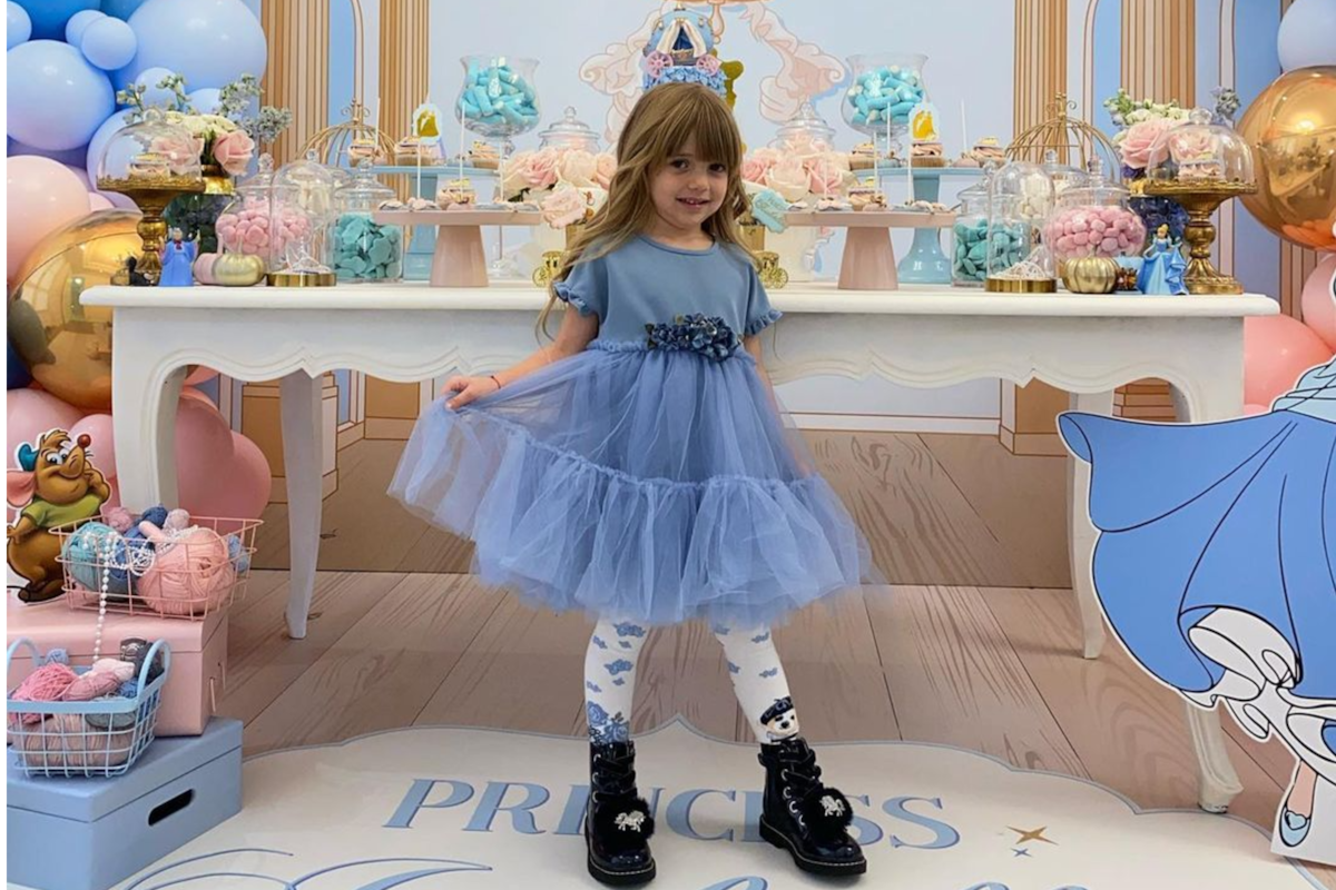 Isabella Icardi cumplió cuatro años y la familia recreó la película de Cenicienta para festejarlo