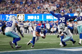 El ataque de Giants aplasta a Cowboys y John Harbaugh debuta como entrenador con triunfo 28-20