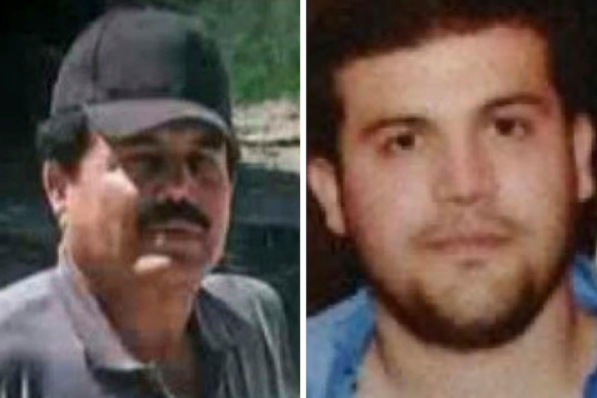 Ismael "El Mayo" Zambada, líder histórico del cártel mexicano de Sinaloa, a la izquierda, y a Joaquín Guzmán López, hijo de otro líder del cártel