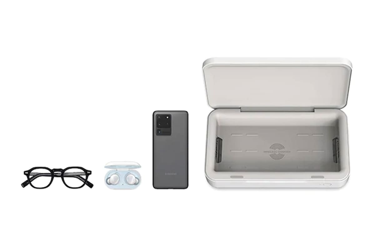 ITFIT UV es un estuche desinfectante que también funciona como un cargador inalámbrico de teléfonos móviles