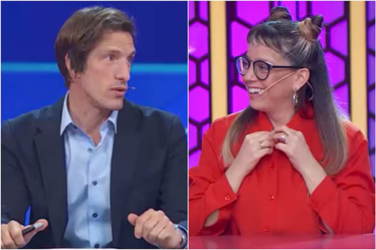 Iván de Pineda se sorprendió con la imitación que Juariu hizo de Shakira (Foto: Captura de video)