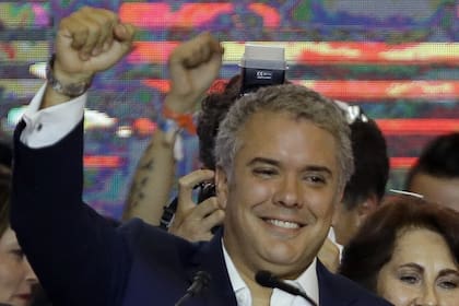 Iván Duque se mostró exultante ayer