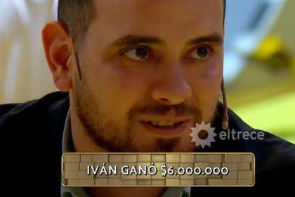 Iván ganó 6 millones de pesos en Los 8 escalones y reveló la impensada cábala que tiene (Foto: Captura eltrece)