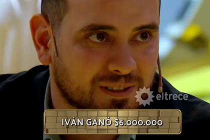 Iván ganó 6 millones de pesos en Los 8 escalones y reveló la impensada cábala que tiene (Foto: Captura eltrece)