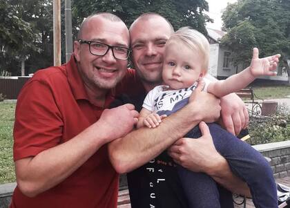 Ivan (iz), con su amigo Svyatoslav Turovsky, padrino de su hija Zlata